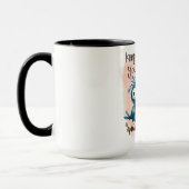 Blijf met je ogen rollen, gekke vogel mok (Links)