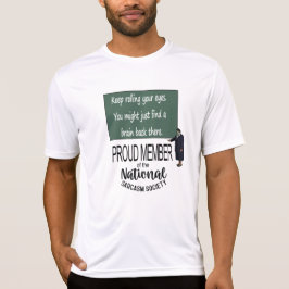Blijf met je ogen rollen. Sarcastische quote T-shirt