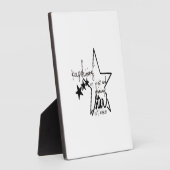 blijf mijn heldere en schitterende ster schitteren fotoplaat (Zijkant)