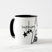 blijf mijn heldere en schitterende ster schitteren mok (Voorkant links)