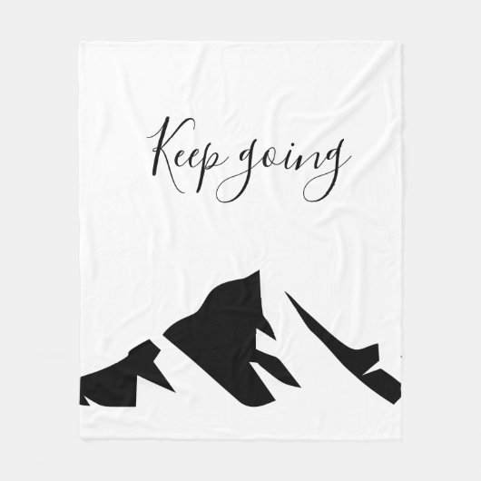 Blijf modern Motivatie Fleece Deken (Voorkant)