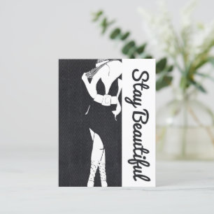 Blijf mooi dik chick briefkaart