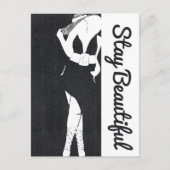 Blijf mooi dik chick briefkaart (Voorkant)