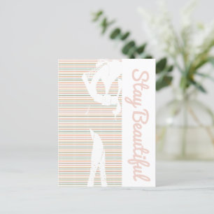 Blijf mooi dik chick briefkaart