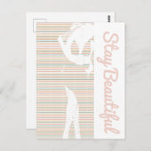 Blijf mooi dik chick briefkaart (Voorkant / Achterkant)