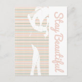 Blijf mooi dik chick briefkaart (Voorkant)