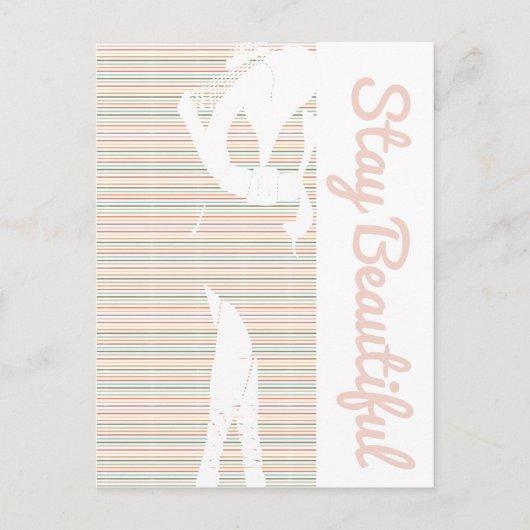 Blijf mooi dik chick briefkaart (Voorkant)