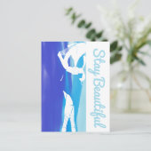 Blijf mooi dik chick briefkaart (Staand voorkant)