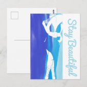 Blijf mooi dik chick briefkaart (Voorkant / Achterkant)