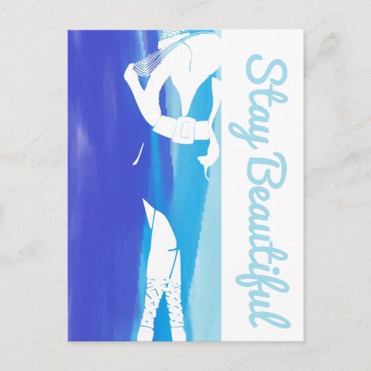 Blijf mooi dik chick briefkaart (Voorkant)