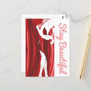 Blijf mooi dik chick briefkaart