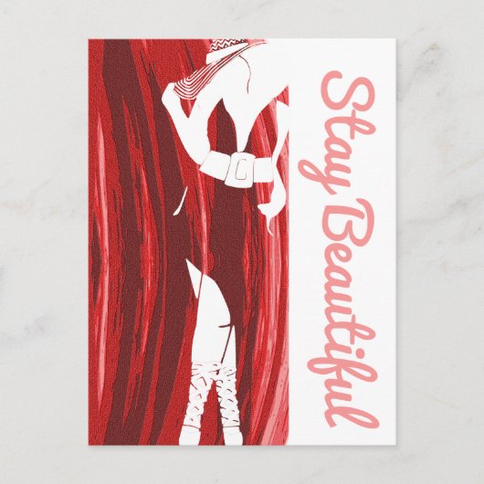 Blijf mooi dik chick briefkaart (Voorkant)