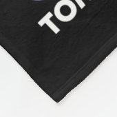 Blijf, morgen heb je zelfmoord preventie nodig. fleece deken (Hoek)