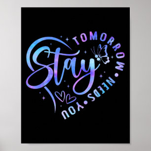 Blijf Morgen Heeft Je Hart Suïcidepreventie A Poster
