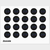 Blijf morgen heeft je nodig 1 ronde sticker (Vel)