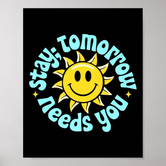 Blijf Morgen heeft je nodig, Suïcidebewustzijn Gee Poster (Voorkant)
