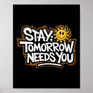 Blijf Morgen Heeft Je Nodig, Zelfmoordbewustzijn G Poster