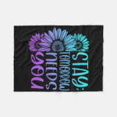 Blijf morgen, je hebt zelfmoord preventie nodig. fleece deken (Voorkant (Horizontaal))