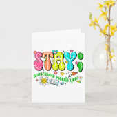 Blijf morgen, je hebt zelfmoord preventie nodig. kaart (Gele Bloem)