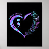 Blijf morgen, je hebt zelfmoord preventie nodig. poster (Voorkant)