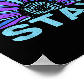 Blijf morgen, je hebt zelfmoord preventie nodig. poster (Hoek)