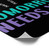 Blijf morgen, je hebt zelfmoord preventie nodig. poster (Hoek)