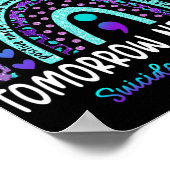 Blijf morgen je reiniging tot zelfmoordbewustzijn poster (Hoek)