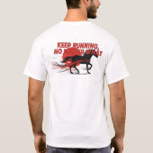 Blijf Motivatie paardensilhouet T-shirt lopen (Achterkant)