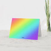 Blijf naar regenbogen kijken Wenskaart Kaart (Achterkant)