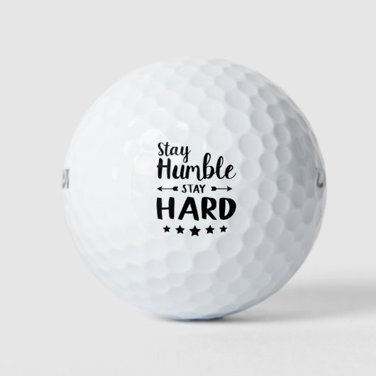 blijf nederig blijf hard golfballen (Voorkant)