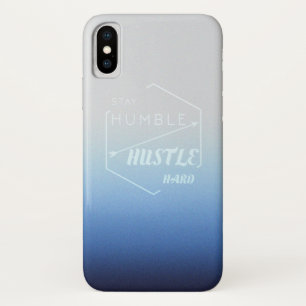 Blijf nederig en knuffel hard iPhone x hoesje