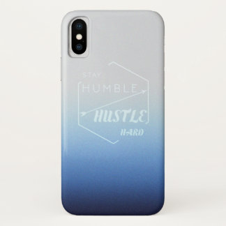 Blijf nederig en knuffel hard iPhone x hoesje