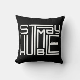 BLIJF NEDERIG motivatie en inspirerend Kussen