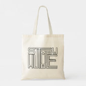 BLIJF NEDERIG motivatie en inspirerend Tote Bag (Achterkant)
