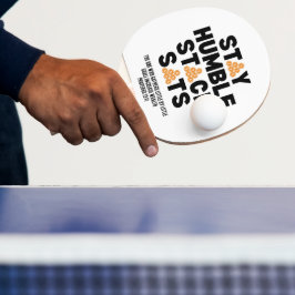 BLIJF NEDERIG STACK SATS Crypto Tafeltennisbatje