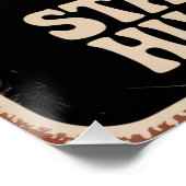 Blijf nederig, werk hard perfect poster (Hoek)