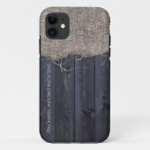 Blijf nederig Werk Hard Wees vriendelijk Burlap en Case-Mate iPhone Case (Achterkant)