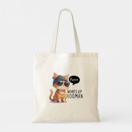 Blijf nederige kat thema Casual Canvas tas