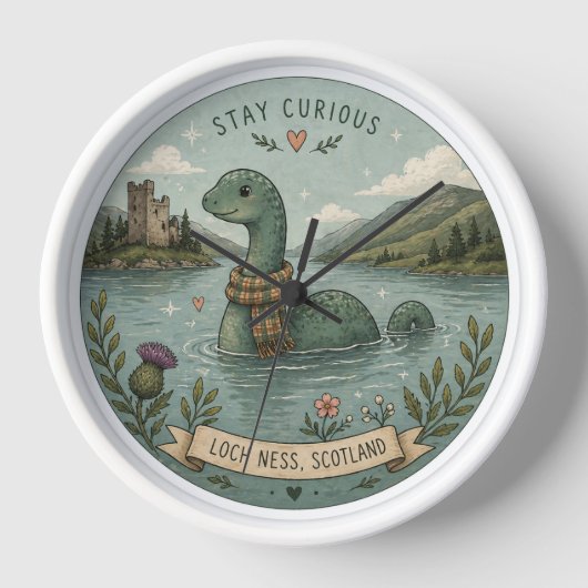 Blijf Nieuwsgierig Knus Cryptid Nessie Loch Ness M (Voorkant)