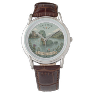 Blijf Nieuwsgierig Knus Cryptid Nessie Loch Ness M Horloge