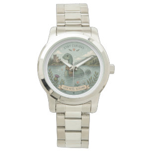 Blijf Nieuwsgierig Knus Cryptid Nessie Loch Ness M Horloge
