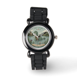 Blijf Nieuwsgierig Knus Cryptid Nessie Loch Ness M Horloge