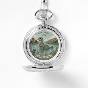 Blijf Nieuwsgierig Knus Cryptid Nessie Loch Ness M Horloge