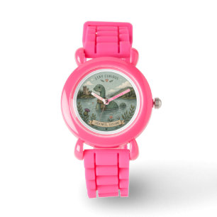 Blijf Nieuwsgierig Knus Cryptid Nessie Loch Ness M Horloge
