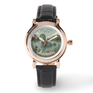 Blijf Nieuwsgierig Knus Cryptid Nessie Loch Ness M Horloge