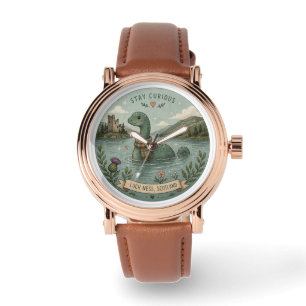 Blijf Nieuwsgierig Knus Cryptid Nessie Loch Ness M Horloge