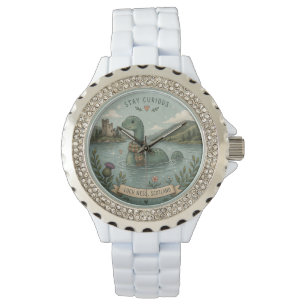 Blijf Nieuwsgierig Knus Cryptid Nessie Loch Ness M Horloge