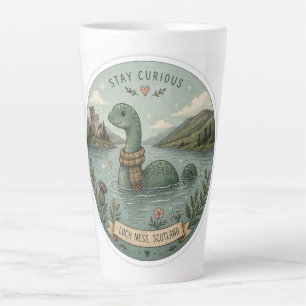 Blijf Nieuwsgierig Knus Cryptid Nessie Loch Ness M Latte Mok
