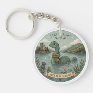 Blijf Nieuwsgierig Knus Cryptid Nessie Loch Ness M Sleutelhanger