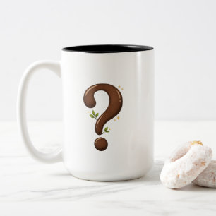 Blijf Nieuwsgierig Koffiemok – Minimaal Design Tweekleurige Koffiemok